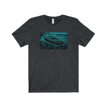 Vintage Riva in the Dark by Retro Boater Unisex Jersey Short Sleeve Tee