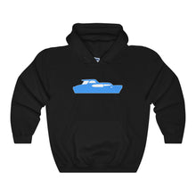 Blue Cruiser by Retro Boater Heavy Blend Hooded Sweatshirt