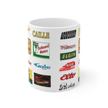 Vintage Outboard Mug White Ceramic Mug by Retro Boater
