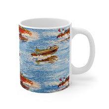 Vintage Chris Craft White Ceramic Mug by Retro Boater