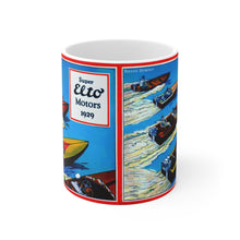 1929 Super Elto Outboard Motor White Ceramic Mug by Retro Boater