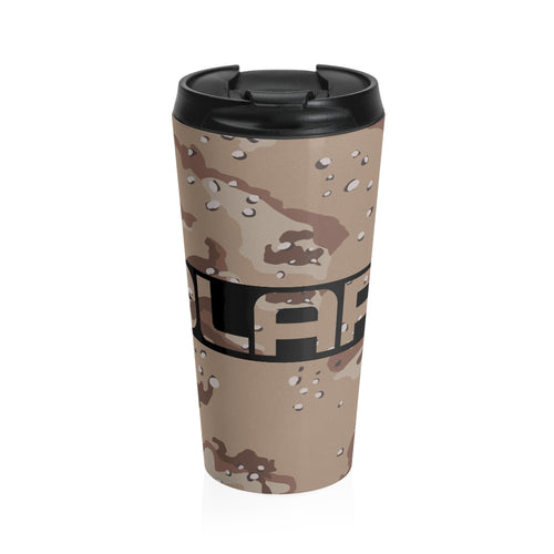 Classic Polaris Desert Storm Camo ATV UTV Stainless Steel Travel Mug