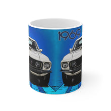 1969 Ford Boss 429 Mustang White Ceramic Mug by SpeedTiques