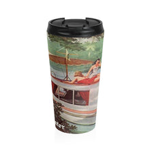 Vintage Houseboat by Retro Boater Stainless Steel Travel Mug