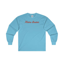 Retro Boater in Red/Grey Ultra Cotton Long Sleeve T-Shirt