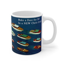 Vintage 1958 Chris Craft Line-Up Mug 11oz by Retro Boater