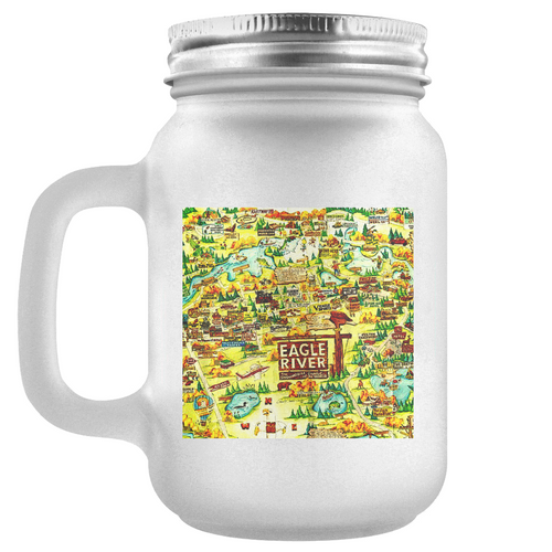 Eagle River Wisconsin Mason Jar