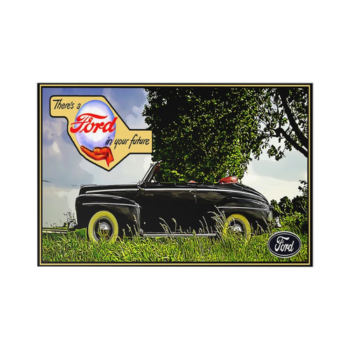 Vintage 1946 Ford Deluxe Convertible Postcards (7 pcs) by SpeedTiques