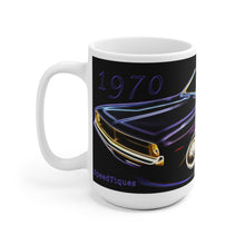 1970 Plymouth Barracuda White Ceramic Mug by SpeedTiques