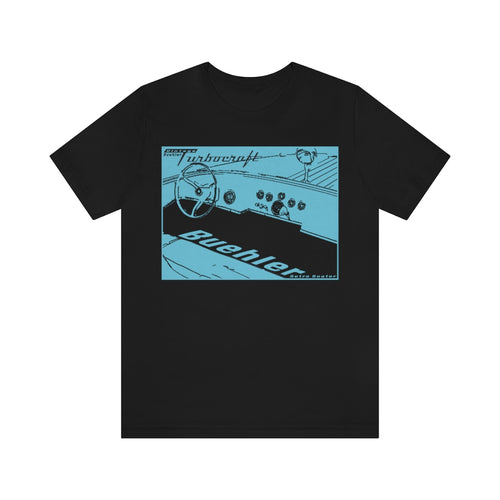 1963 Buehler Turbo Craft Jet Boat Interior Unisex Jersey Short Sleeve Tee