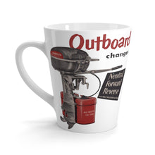 Vintage Johnson Sea Horse Outboard Latte mug by Retro Boater