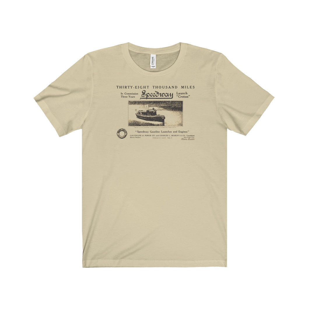 Speedway Boat and Engine Co. T-shirt by Retro Boater
