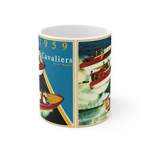 1959 Chris Craft Cavalier Line-Up White Ceramic Mug