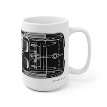1963 Chevy Corvette Mechanical layout White Ceramic Mug by SpeedTiques