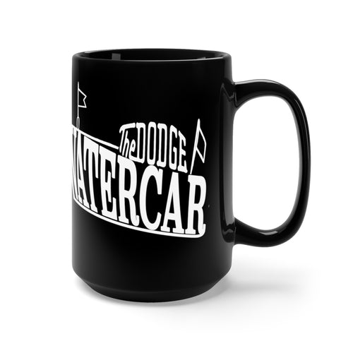 Vintage Dodge Watercar Black Mug 15oz by Retro Boater