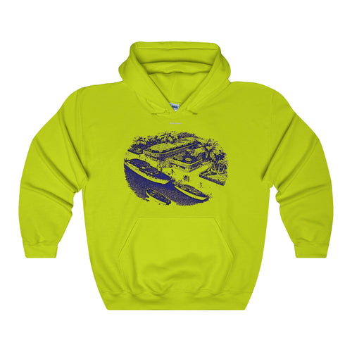 Vintage Harbor in the Islands Unisex Heavy Blend Hooded Sweatshirt