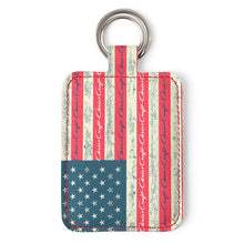 Distressed Chris Craft American Flag Key Chain