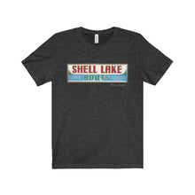 Shell lake by Retro Boater Unisex Jersey Short Sleeve Tee