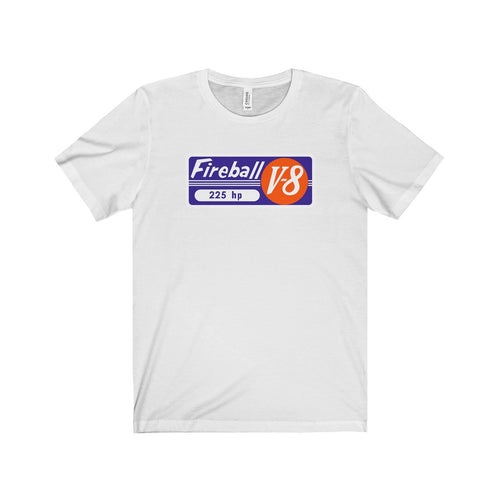 Gray Marine Fireball V-8 Unisex Jersey Short Sleeve Tee by Retro Boater