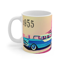 1955 Pontiac Station Wagon White Ceramic Mug