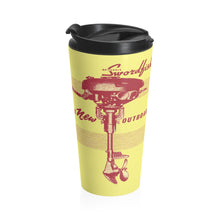 Brockhouse outboards Stainless Steel Travel Mug by Retro Boater