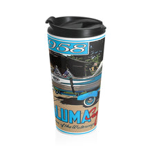 Fred Kappus 1958 Alumacraft Model Super C Stainless Steel Travel Mug by Retro Boater