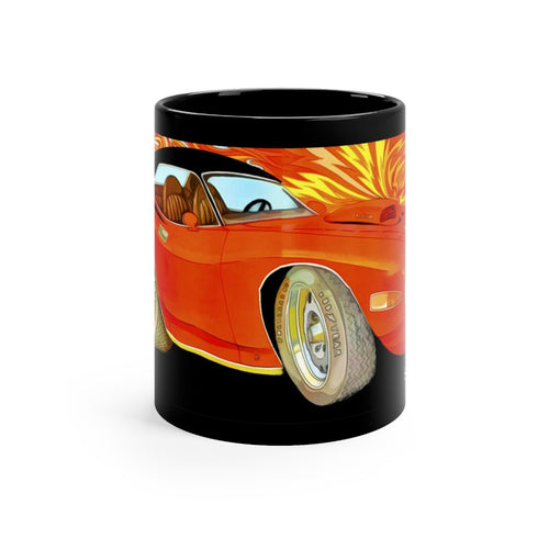 1970 Plymouth Hemi Cuda Black mug 11oz by SpeedTiques