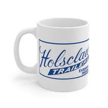 Holsclaw Trailer Sign White Ceramic Mug by Retro Boater