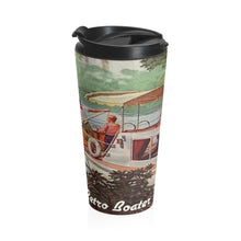 Vintage Houseboat by Retro Boater Stainless Steel Travel Mug