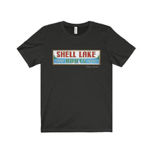 Shell lake by Retro Boater Unisex Jersey Short Sleeve Tee