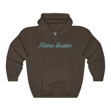 Retro Boater in Dark Grey/Teal Heavy Blend Hooded Sweatshirt