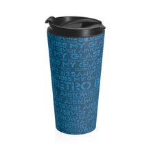 Retro Boater Word Art Wall Stainless Steel Travel Mug