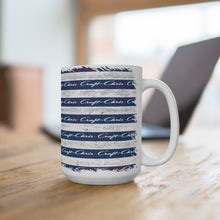 Vintage Styler Chris Craft American Flag Design White Ceramic Mug