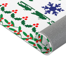 Snowmobile Christmas  Pattern Area Rugs by SpeedTiques