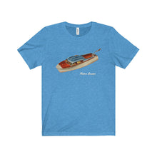 Vintage Chris Craft 26-ft Super Deluxe Cruiser Yacht  Jersey Short Sleeve Tee T-Shirt by Retro Boater