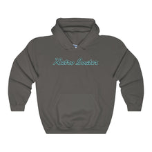 Retro Boater in Dark Grey/Teal Heavy Blend Hooded Sweatshirt