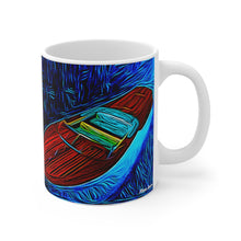 Riva Ariston Boat Art White Ceramic Mug by Retro Boater