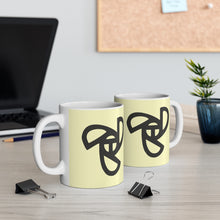 Classic Tollycraft Boat with light yellow background Mug 11oz