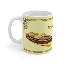 Vintage 1955 Chetek Boats White Ceramic Mug