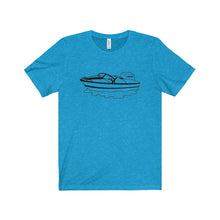 Cartooned Jet Boat Unisex Jersey Short Sleeve Tee