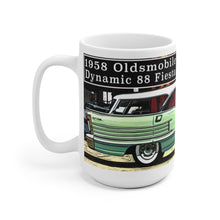 1958 Oldsmobile Dynamic 88 Fiesta Wagon White Ceramic Mug by SpeedTiques