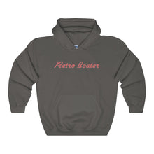 Retro Boater in Red/Grey Outline Heavy Blend Hooded Sweatshirt