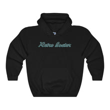 Retro Boater in Dark Grey/Teal Heavy Blend Hooded Sweatshirt