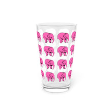 Vintage Style Delerium Tremens Pink Elphant Beer Pint Glass, 16oz