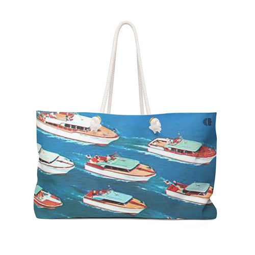 Vintage Chris Craft Weekender Bag by Retro Boater