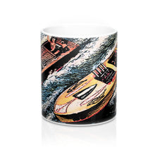 Chris Craft Runabout Racing a Mahogany Muscle Boat Mug 11oz