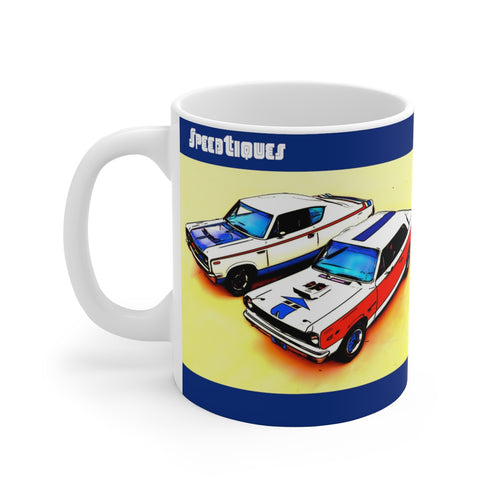 AMC Rambler American White Ceramic Mug by SpeedTiques