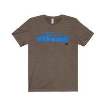 Cruiser in Blue by Retro Boater Unisex Jersey Short Sleeve Tee