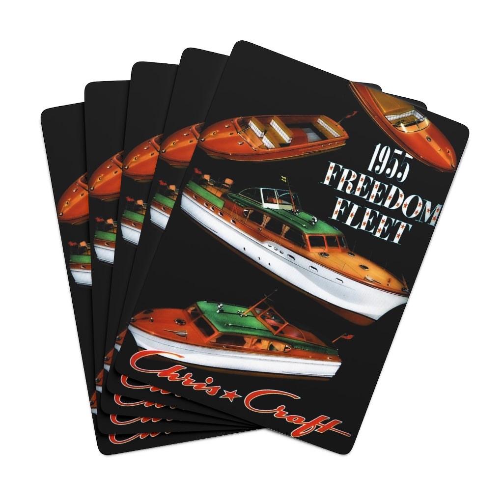 1955 Chris Craft Freedom Fleet Custom Poker Cards