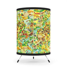 Eagle River Wisconsin Tripod Lamp with High-Res Printed Shade, US/CA plug